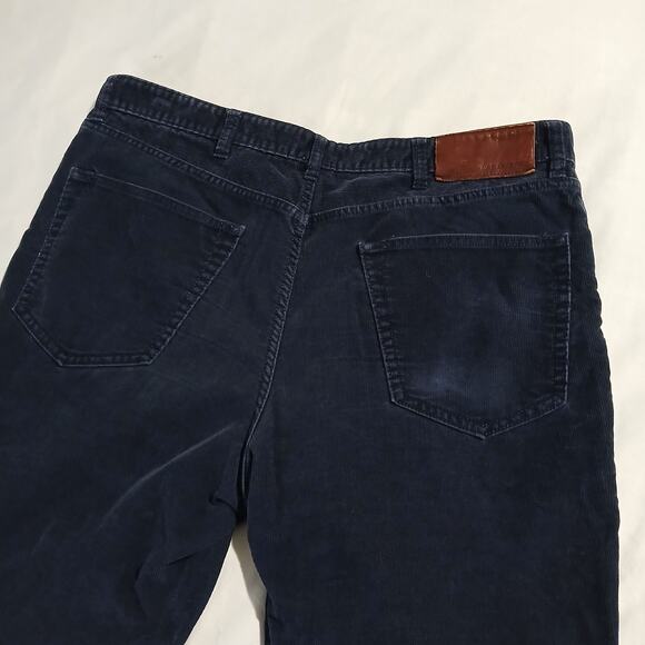Lands' End Men's 35x31 Traditional Fit Navy Blue Corduroy Pants Cotton/Poly Blnd - Picture 6 of 11